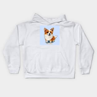 Cute Corgi Puppy Art 5Cute Corgi Puppy Art 7 Kids Hoodie